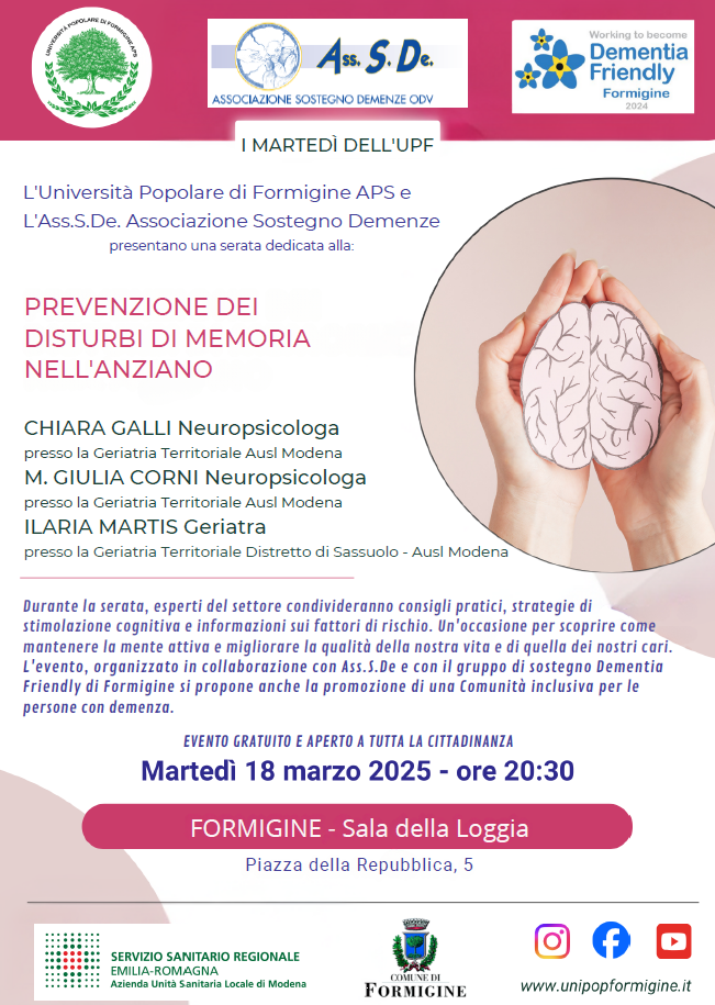 Prevenzione dei disturbi di memoria nell'anziano